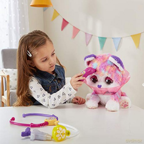 VTech Hope the Rainbow Husky, Interactive Soft Toy for Children, Soft Plush for Sensory Play, Cute Dog Plush Toy for Girls and Boys Aged 3 + Years, English Version