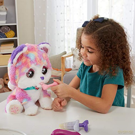 VTech Hope the Rainbow Husky, Interactive Soft Toy for Children, Soft Plush for Sensory Play, Cute Dog Plush Toy for Girls and Boys Aged 3 + Years, English Version