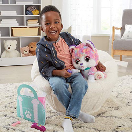 VTech Hope the Rainbow Husky, Interactive Soft Toy for Children, Soft Plush for Sensory Play, Cute Dog Plush Toy for Girls and Boys Aged 3 + Years, English Version