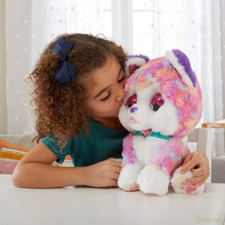 VTech Hope the Rainbow Husky, Interactive Soft Toy for Children, Soft Plush for Sensory Play, Cute Dog Plush Toy for Girls and Boys Aged 3 + Years, English Version
