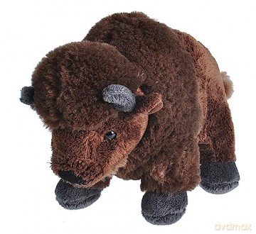 WIld Republic Bison Baby Plush Soft Toy, Cuddlekins Cuddly Toys, Gifts for Kids 20cm