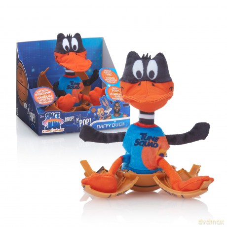 WOW! STUFF Drop n Daffy Duck Space Jam: A New Legacy | Basketball Pop-up Plush | Official Film Collectables, Toys and Gifts for Boys and Girls, Aged 5