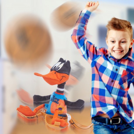 WOW! STUFF Drop n Daffy Duck Space Jam: A New Legacy | Basketball Pop-up Plush | Official Film Collectables, Toys and Gifts for Boys and Girls, Aged 5