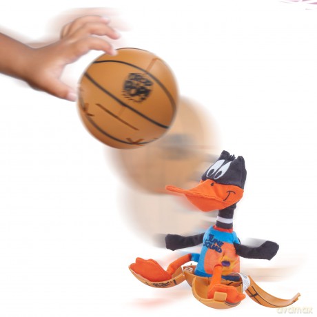 WOW! STUFF Drop n Daffy Duck Space Jam: A New Legacy | Basketball Pop-up Plush | Official Film Collectables, Toys and Gifts for Boys and Girls, Aged 5