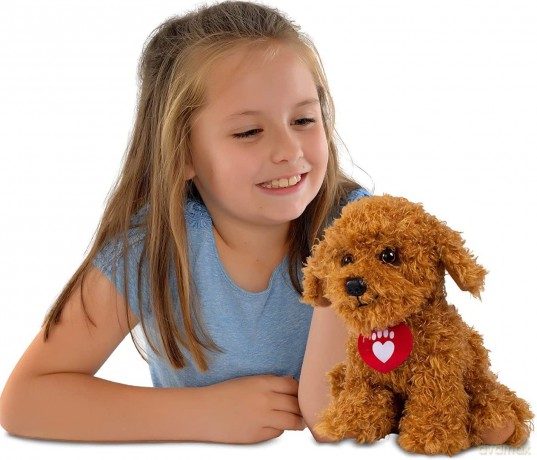 Waffle the Wonder Dog 539 3401 Soft Toy with Sound, Brown