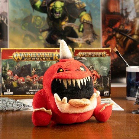 Warhammer Age of Sigmar Collectible Plush Toys - Gnasha-Squig Plushie Officially Licensed Cute Plushies of Classic Warhammer Miniatures - 7.5 Inch