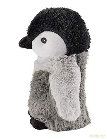 Warmies - Microwavable Plush, with Soothing Lavender Scent - Penguin, Grey (Grau Grau)