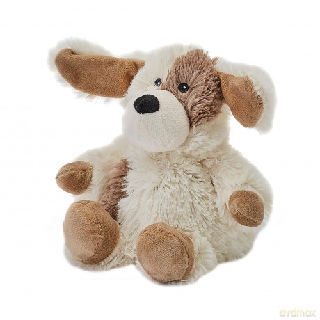 Warmies Junior Puppy Microwavable Plush, Weighted Teddy Slightly Scented with Dried French Lavender for Anxiety and Relaxation, Wheat Bag Microwavable