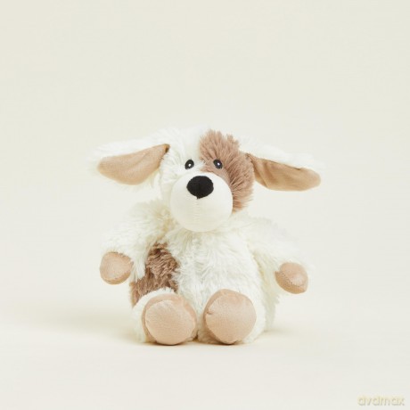 Warmies Junior Puppy Microwavable Plush, Weighted Teddy Slightly Scented with Dried French Lavender for Anxiety and Relaxation, Wheat Bag Microwavable