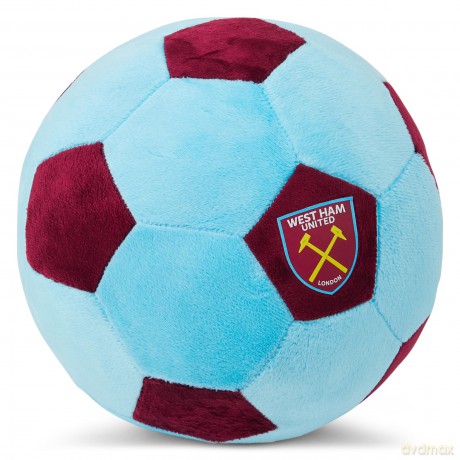 West Ham FC Officially Licensed Plush Football - 22 cm Soft Toy Pillow - Fluffy Stuffed Football Ideal for Kids and Adults - Perfect Sports Gift for Hammers