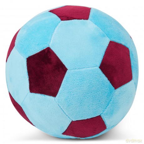 West Ham FC Officially Licensed Plush Football - 22 cm Soft Toy Pillow - Fluffy Stuffed Football Ideal for Kids and Adults - Perfect Sports Gift for Hammers