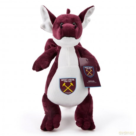 West Ham FC Standing Dragon 33 cm Officially Licensed Football Soft Toy Plush For Adults And Kids