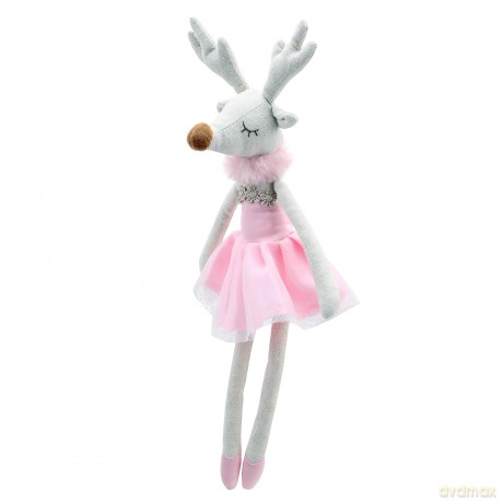 Wilberry - Dancers - Pink Reindeer Soft Toy - WB004111