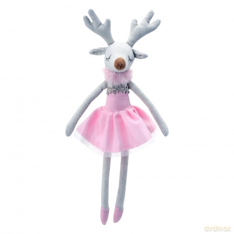 Wilberry - Dancers - Pink Reindeer Soft Toy - WB004111