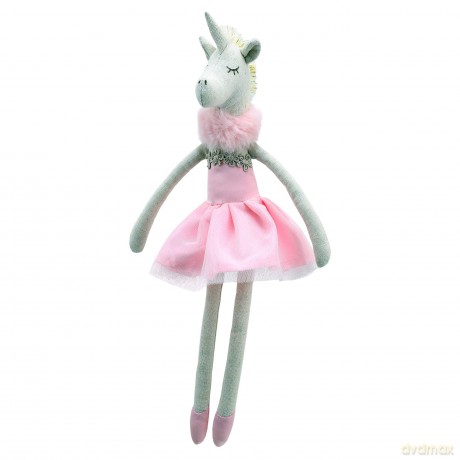 Wilberry - Dancers - Pink Unicorn Soft Toy - WB004110