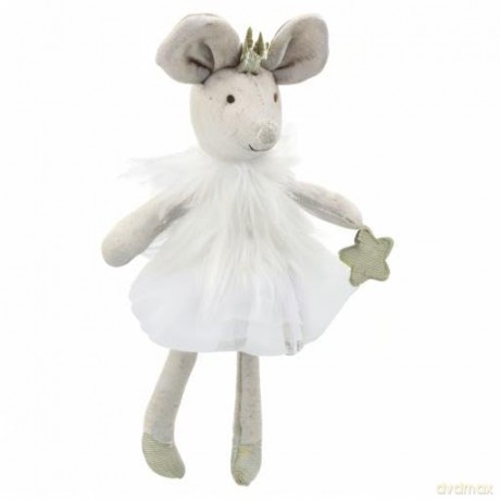 Wilberry - Dancers - White Mouse Soft Toy - WB004105