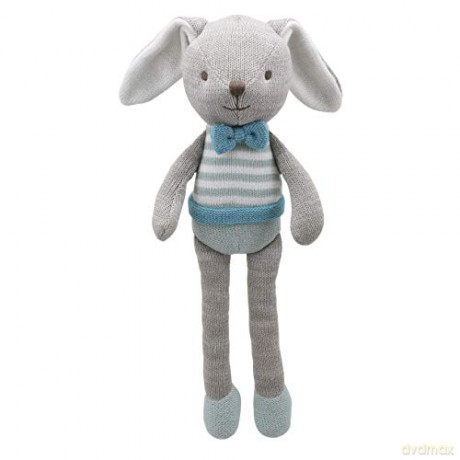 Wilberry - Knitted - Blue Bunny Soft Toy - WB004324
