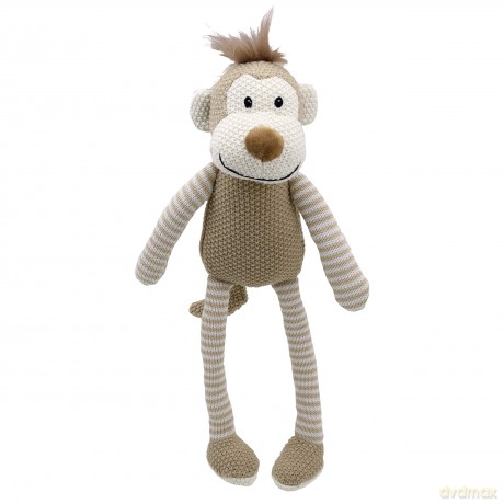 Wilberry - Knitted - Monkey Soft Toy - WB004334, Brown