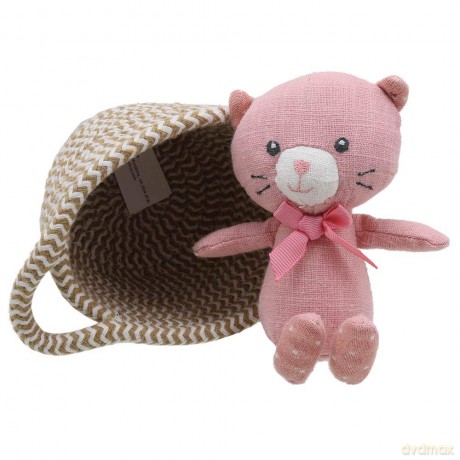 Wilberry - Pets in Baskets - Cat Soft Toy - WB001807