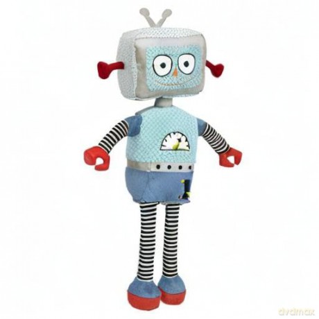 Wilberry - Robots - Light Blue Robot Soft Toy - WB003602, Hellblau