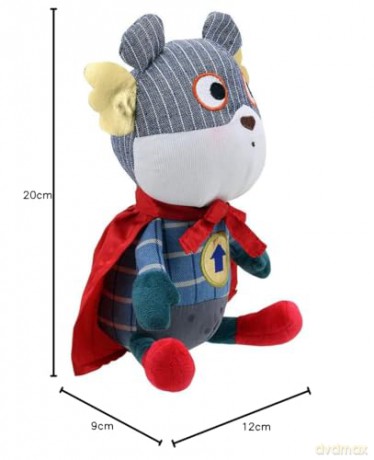 Wilberry - Super Heroes - Bear Soft Toy - WB004702,Red