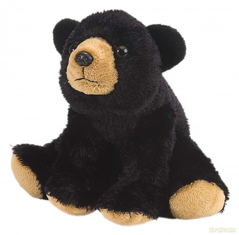 Wild Republic 10832 Cuddlekins Black Bear Animal Mini, 20 cm