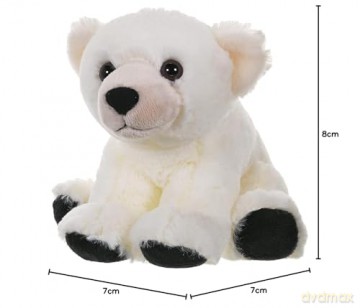 Wild Republic 10845 Polar Bear Baby Plush, Cuddlekins Cuddly Soft Toys, Kids Gifts, 20 cm Mini