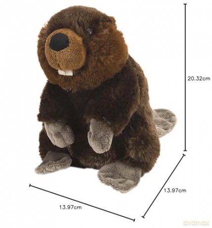 Wild Republic 10854 Beaver Plush, Cuddlekins Cuddly Soft Toys, Kids Gifts, 20 cm Mini