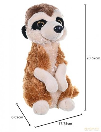 Wild Republic 10870 Meerkat Plush, Cuddlekins Cuddly Soft Toys, Kids Gifts, 20 cm, Multi