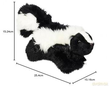 Wild Republic 10886 Skunk Stuffed Animal Plush Toy, 9",White