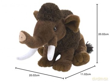 Wild Republic 10896 NHM Plush Toy, Woolly Mammoth