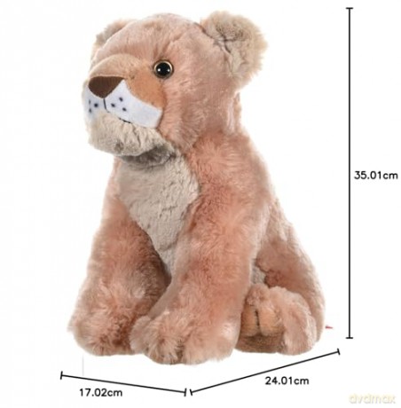Wild Republic 10911 Lion Baby Plush Soft, Cuddlekins Cuddly Toys, Gifts for Kids, Brown, 30cm