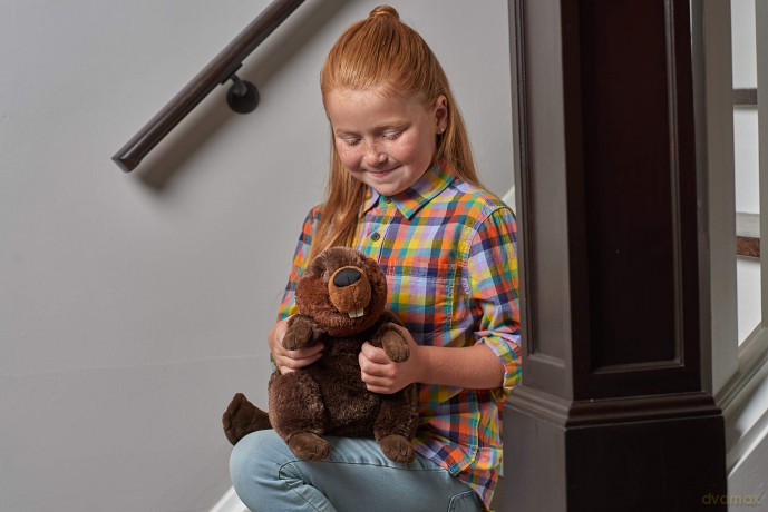 Wild Republic 10921 Castor Pluszaks Beaver Plush Soft, Cuddlekins Cuddly Toys, Gifts for Kids 30 cm