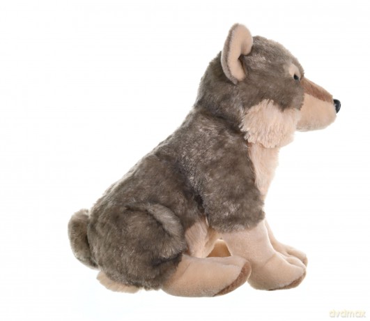 Wild Republic 10963 Wolf Plush, Cuddlekins Cuddly Soft Toys, Kids Gifts, 30 cm,Grey