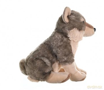 Wild Republic 10963 Wolf Plush, Cuddlekins Cuddly Soft Toys, Kids Gifts, 30 cm,Grey