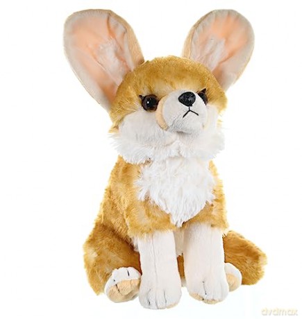 Wild Republic 11507 Fennec Fox Plush Soft, Cuddlekins Cuddly Toys, Gifts for Kids, Brown,30 cm