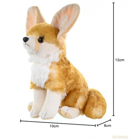Wild Republic 11507 Fennec Fox Plush Soft, Cuddlekins Cuddly Toys, Gifts for Kids, Brown,30 cm