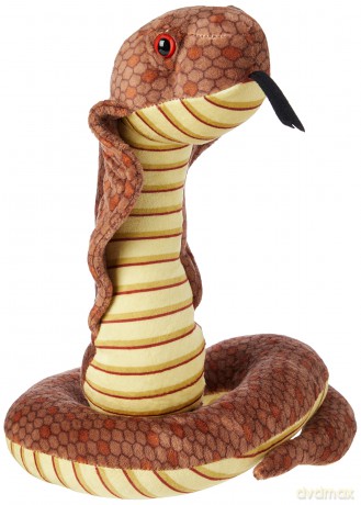 Wild Republic 12233 Cobra Plush Cuddlekins Cuddly Soft toys, 30 cm