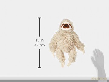 Wild Republic 12257 Sloth Plush, Soft Toy, Cuddlekins, Grey, 30 cm