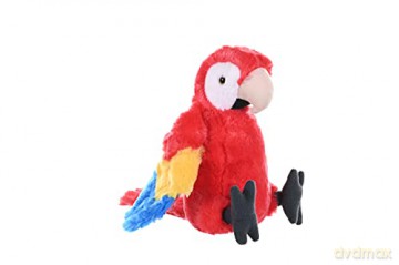 Wild Republic 12293 Scarlet Macaw Animals Cuddlekins Mini, 20 cm
