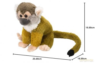 Wild Republic 12303 Squirrel Monkey Plush, Cuddlekins Cuddly Soft Toys, Kids Gifts, 20 cm, Multi