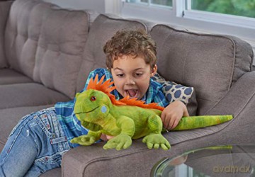 Wild Republic 12905 Iguana Plush, Cuddlekins Cuddly Soft Toys, Kids Gifts, 15 inches