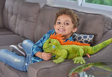 Wild Republic 12905 Iguana Plush, Cuddlekins Cuddly Soft Toys, Kids Gifts, 15 inches