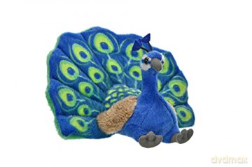 Wild Republic 13811 Peacock Plush, Cuddlekins Cuddly Soft Toys, Kids Gifts, 20 cm Mini
