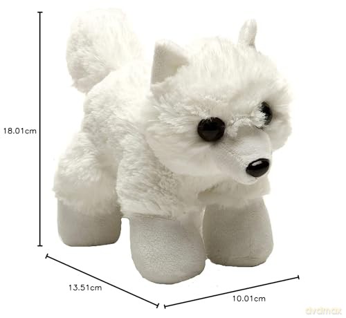 Wild Republic 16224, Arctic Fox Hugems Plush, Cuddly Soft Toy, 18 cm