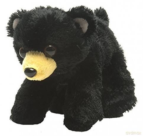 Wild Republic 16227, Black Bear Hugems Soft, Gifts for Kids, Cuddly Toy 18cm