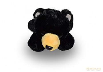 Wild Republic 16227, Black Bear Hugems Soft, Gifts for Kids, Cuddly Toy 18cm