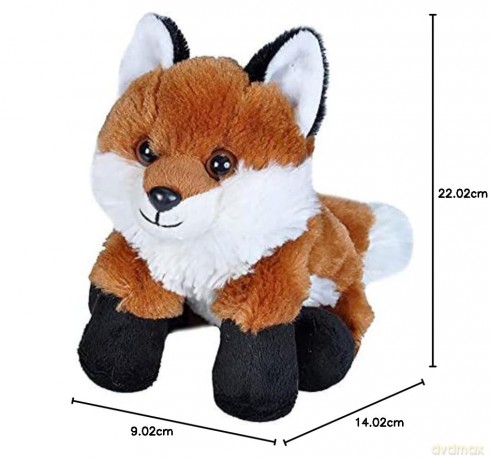 Wild Republic 16268, Red Fox Hugems Soft, Gifts for Kids, Cuddly Toy 18cm