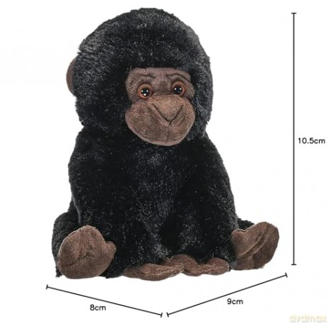 Wild Republic 16614 cuddlekins gorilla baby Stuffed Animal Plush Toy, Black, 12"