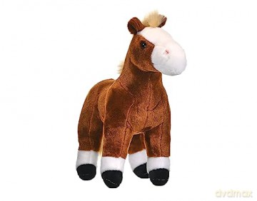 Wild Republic 16994 Cuddlekins Standing Brown Horse Cuddly Soft toys, 30 cm